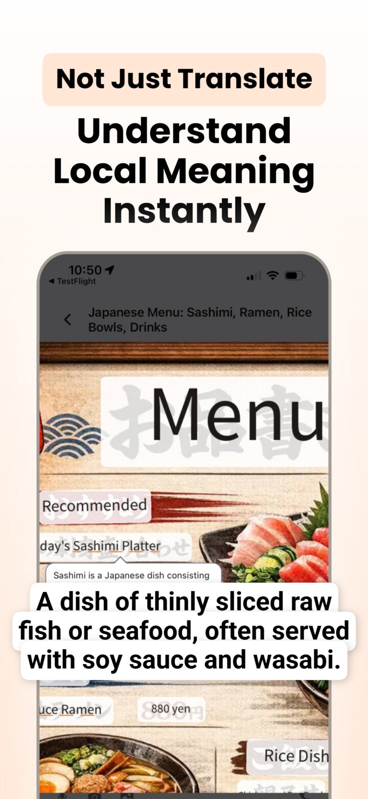 Transni app live translator preview